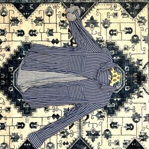 Striped Blue Button-down.